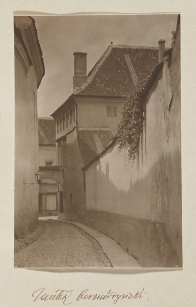 Bernardine Alley; photograph, ca. 1912, Jan Bulhak 1876–1950; Vilnius Lithuania, Bernardine Alley;