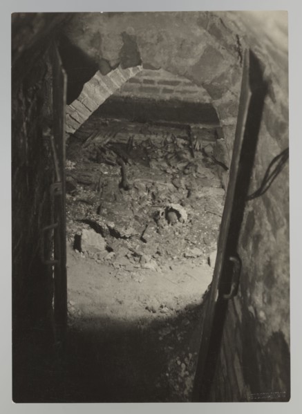 Vilnius. Cathedral — entrance to the royal crypt; photograph by Jan Bulhak 1876–1950; Archcathedral