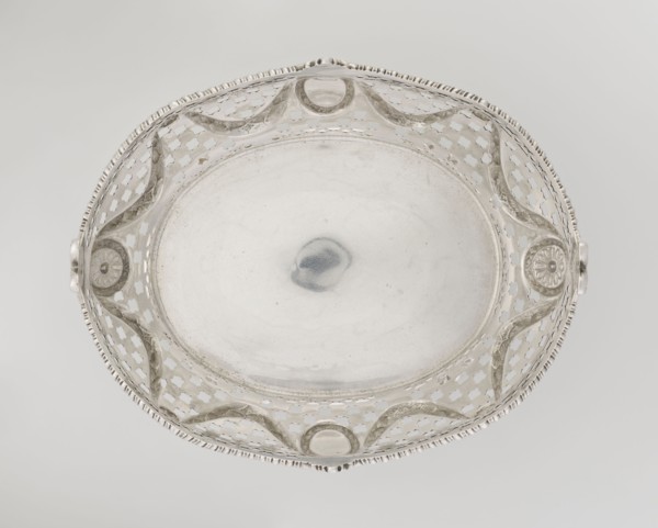 Openwork fruit basket by Harris, CS & Sons London; goldsmith's firm; fl. 1817–1933 and Charles