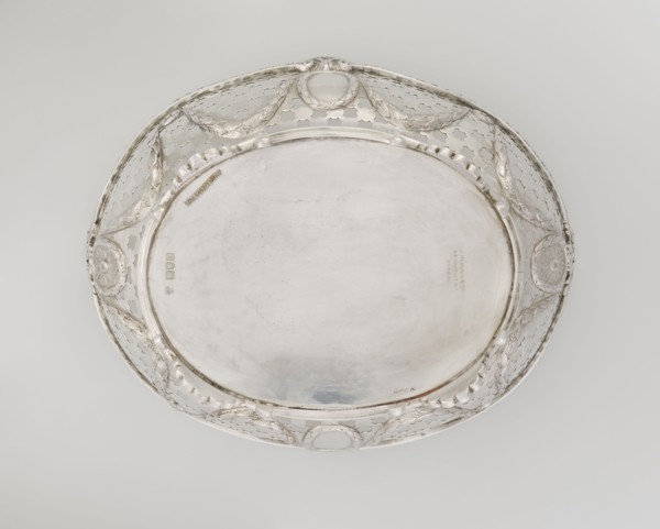 Openwork fruit basket, Harris, CS & Sons London; goldsmith's firm; fl. 1817–1933 and Charles Stuart