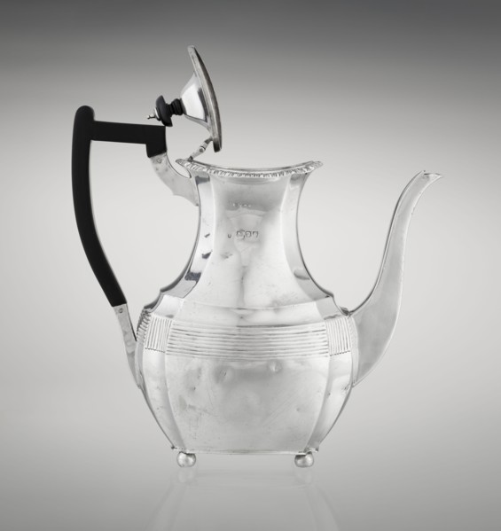 Coffee pot by Harris, CS & Sons London, goldsmiths' firm, active 1817–1933 and Charles Stuart