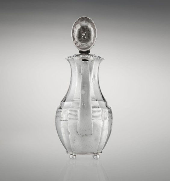 Coffee pot, maker: Harris, CS & Sons London; goldsmiths' firm; fl. 1817–1933 and Harris, Charles