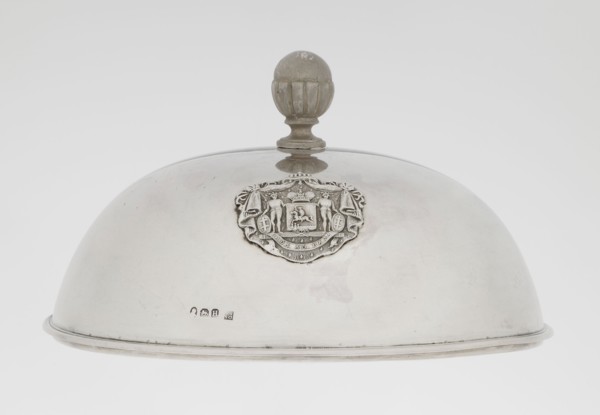 Platter lampshade, Scott, Digby & Smith, Benjamin fl. 1802–1807 goldsmith; silver hemispherical