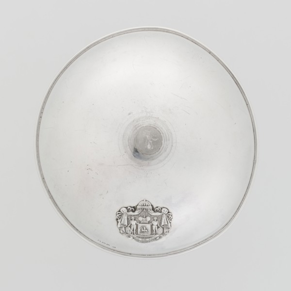 Platter lampshade, Scott, Digby & Smith, Benjamin fl. 1802–1807 goldsmith; silver hemispherical