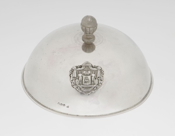 Platter lampshade, Scott, Digby & Smith, Benjamin fl. 1802–1807 goldsmith; silver hemispherical