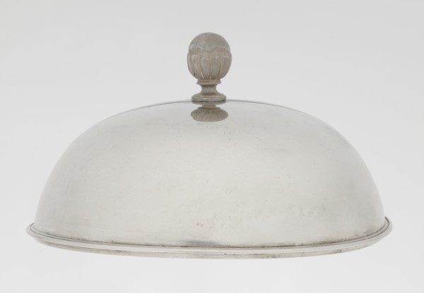 Platter lampshade, Scott, Digby & Smith, Benjamin fl. 1802–1807, goldsmith. Silver hemispherical