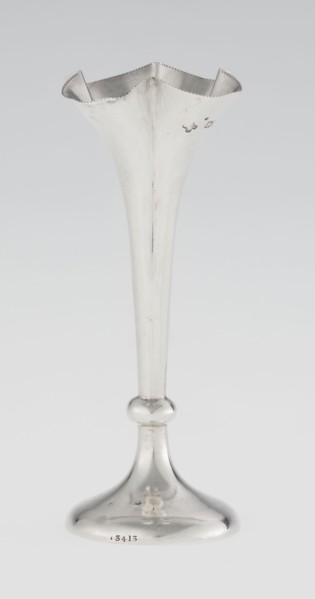 Chalice-shaped vase, maker: Woodward, Horace & Co Ltd Birmingham, London; fl. ca. 1851–1919.