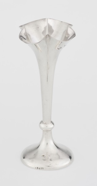 Chalice-shaped vase, maker: Woodward, Horace & Co Ltd Birmingham, London; fl. ca 1851–1919, maker's