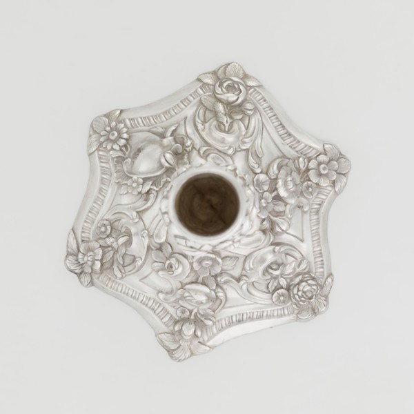 Single-candle candlestick by William Café fl. 1757–ca. 1802, rococo, 1763–1764, England, London.