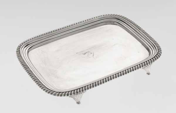 Tray on legs by William Bennet fl. 1796–1825, English Regency, 1811–1812. Rectangular tray with