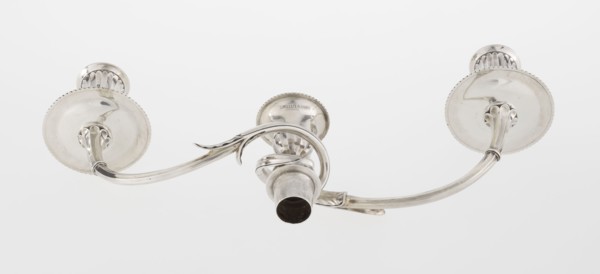 Classicist Two-Armed Candelabra, maker: John Schofield fl. 1776–1796, maker classification: