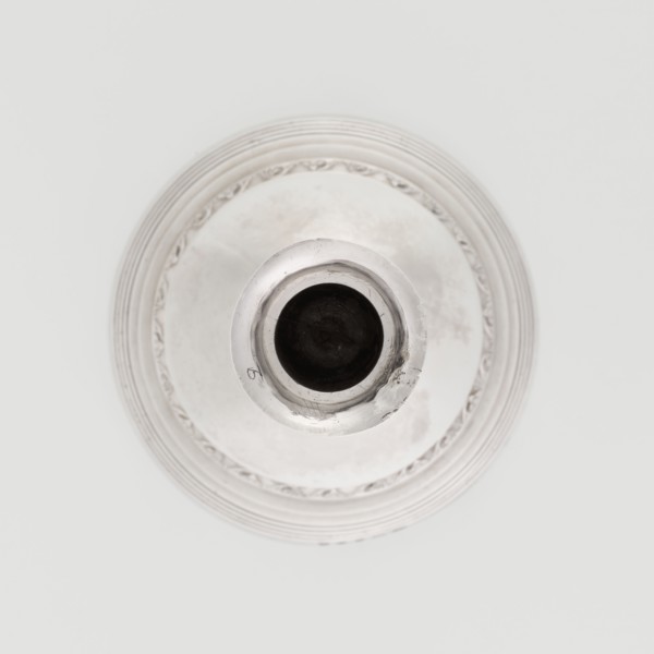 Single-candle candlestick by John Schofield fl. 1776–1796. Classicism/Georgian style with George