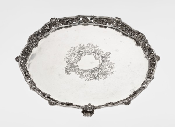 Leg Tray by Robert Harper fl. 1853–1869 and Harper & Son London; goldsmith's firm; fl. 1869–1889.