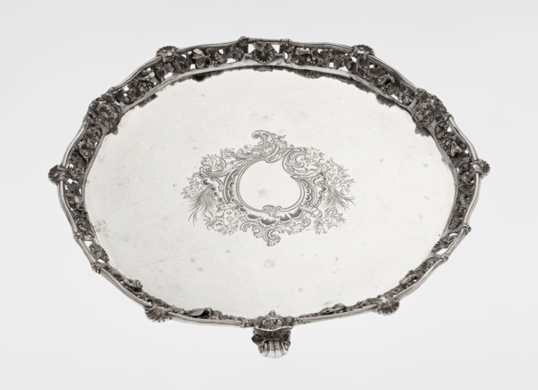 Leg tray by Robert Harper fl. 1853–1869 and Harper & Son London; goldsmith's firm; fl. 1869–1889.