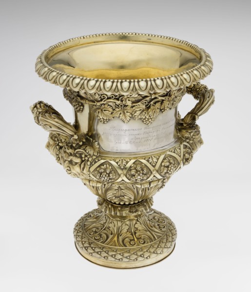 Wine cooler by Boulton & Plate Co Birmingham; goldsmith and plater firm; fl. 1768–1834. Classicist,
