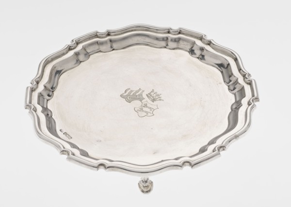 Tray on legs, Mappin & Webb Ltd goldsmith, silversmith, dealers; fl. 1859-, maker, scrap -