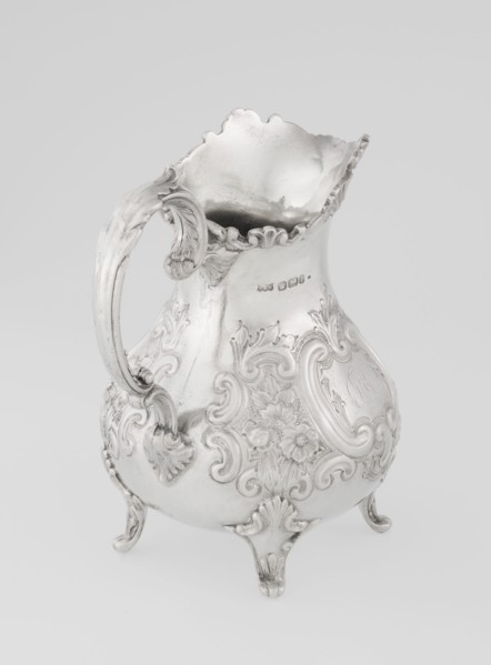 Milk jug by Mappin & Webb Ltd goldsmith, silversmith, dealer; fl. 1859–, neo-rococo style,