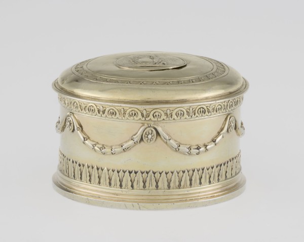 Toilet box by Thomas I Pitts fl. 1755–c.1793, goldsmith; Classicism style, Georgian/George III