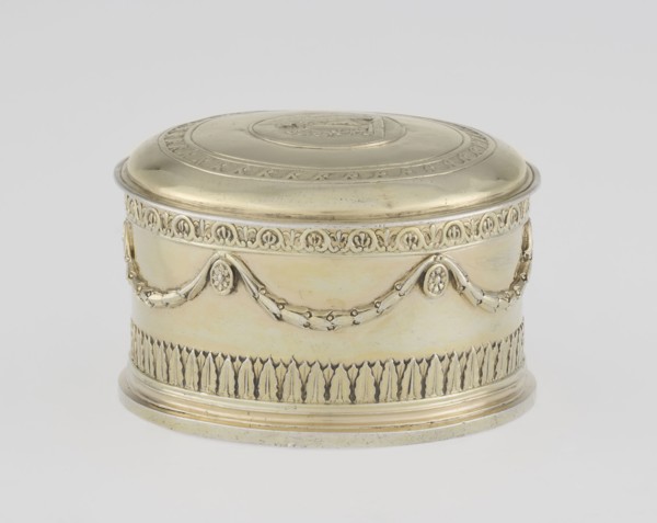 Toilet box by Thomas I Pitts fl. 1755–c.1793, goldsmith; Classicism style; 1780/1781, London,