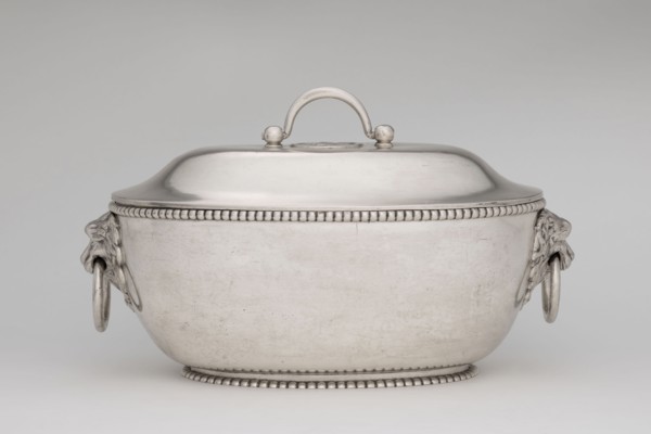 Vase with cover and platter; maker: Marcin Holke fl. ca. 1765–ca. 1792, goldsmith; tableware