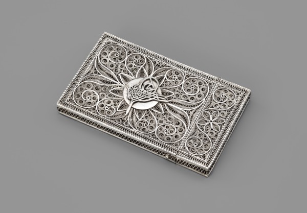 Business card holder, unknown goldsmith; Paderewski, Ignacy Jan 1860–1941 mentioned in provenance;