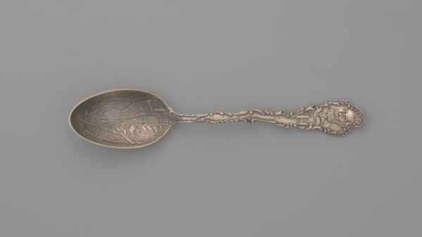 Souvenir spoon, Gorham Mfg. Co. Providence; goldsmith's manufactory; fl. 1865-, Souvenir spoon with
