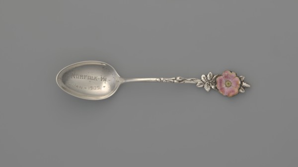 Souvenir spoon, Reed & Barton Taunton; goldsmith's firm; fl. 1840–, maker, Hennegen Bates & Co fl.