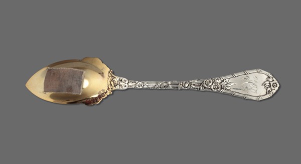 Dessert spoon, Durgin Co Concord; goldsmith's firm; fl. 1853–1924. Dessert spoon with an ovoid