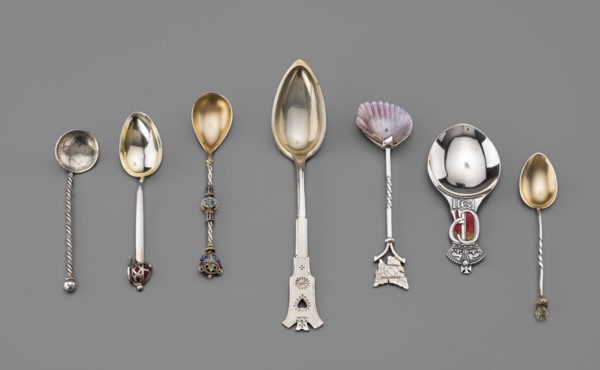 Souvenir spoon by Fenton, James Birmingham; goldsmith's firm; fl. 1852–1954. Spoon with an ovoid