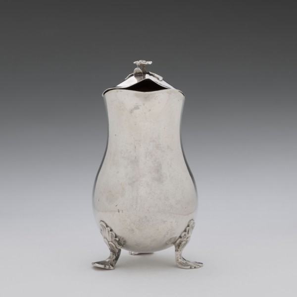 Jug, Holke, Marcin fl. ca. 1765–ca. 1792 goldsmith, tableware vessel decorated with flowers, before