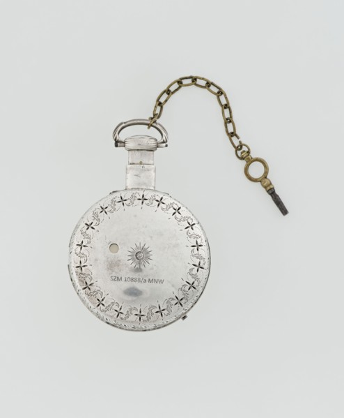 Pocket watch with key, Eardley Norton fl. 1770–1792; born 1728, died 1792 — casemaker Germany; 3rd