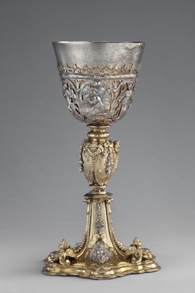 Mass chalice, Schwestermüller, David I fl. 1628–1678 goldsmith; Prayer in the Garden of Olives,