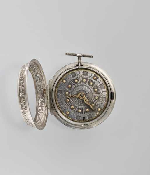 Pocket watch by Joseph Zeidlmayr fl. 1st half of the 18th century. Watch in a double case; outer