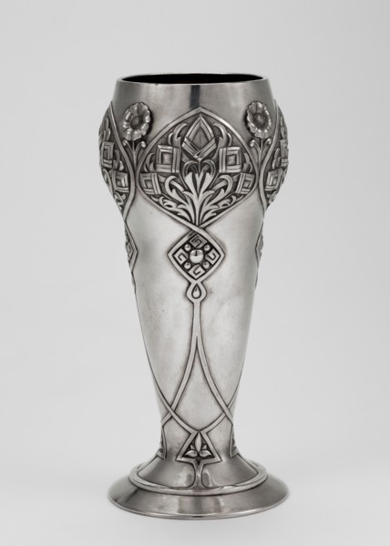 Art Nouveau vase, Khlebnikov goldsmith's workshop; 1840–1918, goldsmith. Scrap - purchase, purchase