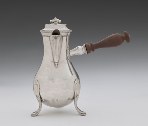 Coffee pot by Picard, F. fl. ca. 1798–ca. 1809. Silver vessel coffee pot, height 46.0 cm, width 8.5