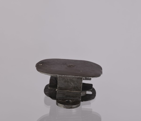 Lock register, 19th century, Germany. The register on the bottom plate is an irregular oval with