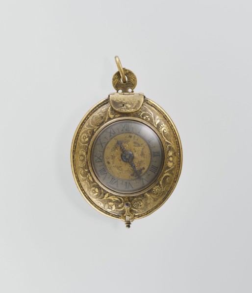 Pectoral watch, Stosch, Israel fl. 1st half of 17th century watchmaker, baroque, floral ornament,