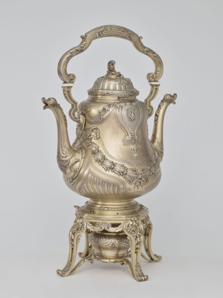 Kettle with warmer; maker: André Aucoc goldsmith; tableware, kettle; 1887–1911; France, Paris;