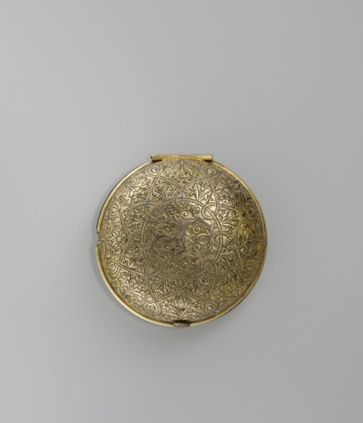 Pocket watch by Jacques Marcet fl. ca. 1725–ca. 1750. Gilded silver, almost spherical, double-case