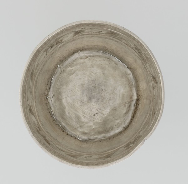 Bowl by William I Sumner fl. 1773–ca. 1807, goldsmith. Circular, bulging vessel with a flat bottom