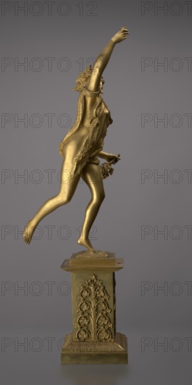 Candlestick, lyre iconographic, swans iconographic, 19th century, Paris, France, lighting, height