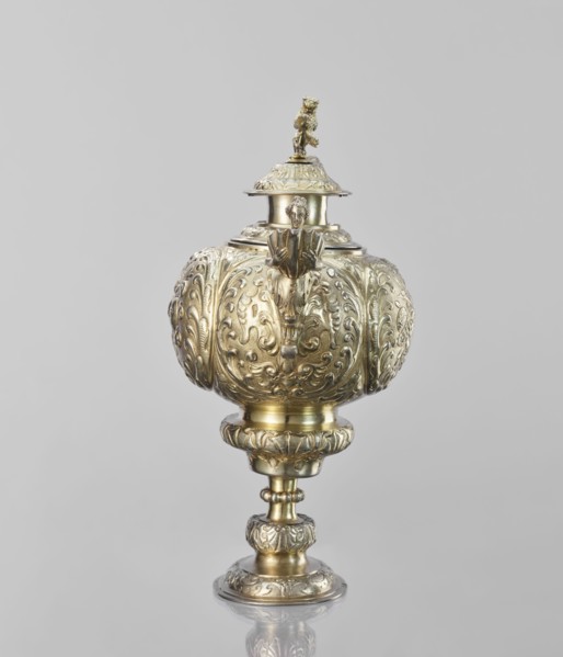 Water tincture, Schweiger, Matthias fl. ca. 1623–1635 goldsmith, herms decorative elements, lions,