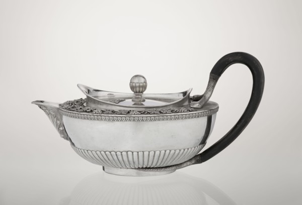 Teapot, Rundell Bridge & Rundell fl. ca. 1788–1845 goldsmith's firm, Scott, Digby & Smith, Benjamin
