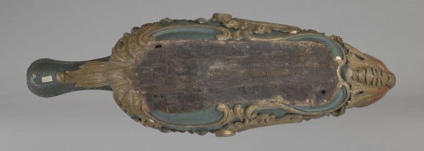 Sleigh, rococo two-seater, carved, polychrome, gilded; 3rd quarter of the 18th century, Poland .