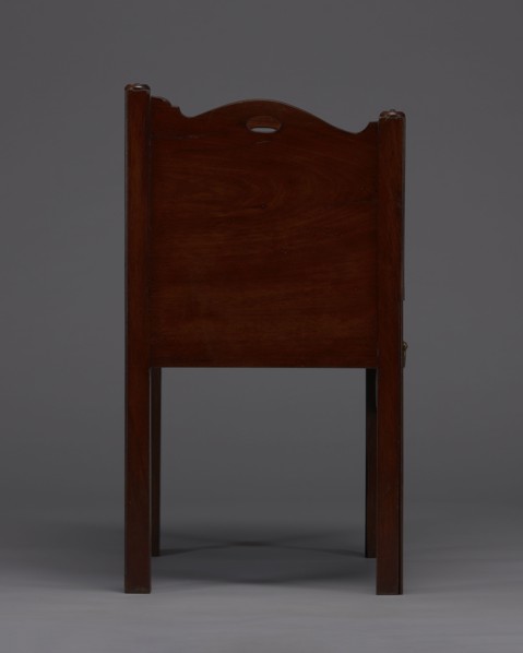 Bedside table with toilet, 4th quarter of the 18th century, England. Bedstand with toilet, with a