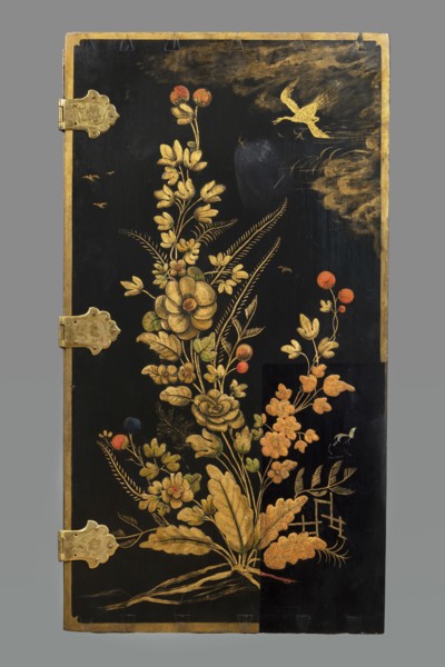 Cabinet, creator unknown, origin unknown, chinoiserie decoration with flowers, birds, trees, rocks,