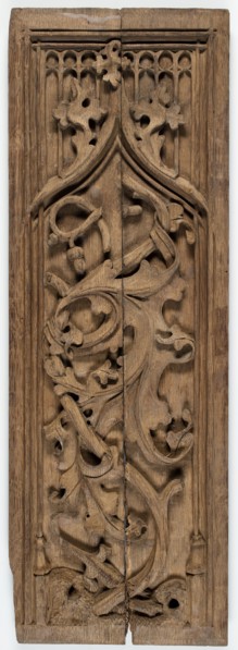 Furniture panel, Gothic, late 15th century, France. Fragment of furniture, bas-relief panel in the