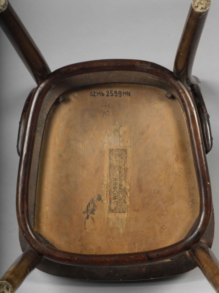 Chair, Johann Kohn & Cie Radom; bentwood furniture factory; late 19th century?-1939. Bentwood chair