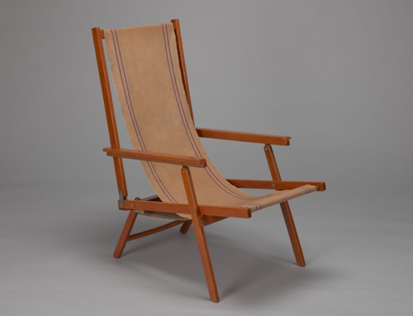 Deckchair, Polish Timber Industry, Czerski and Jakimowicz furniture factory; 1929–1939. Folding
