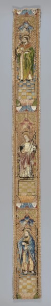 Fragment of embroidery, embroidery, Goluchów Greater Poland Voivodeship, saints: Catherine of